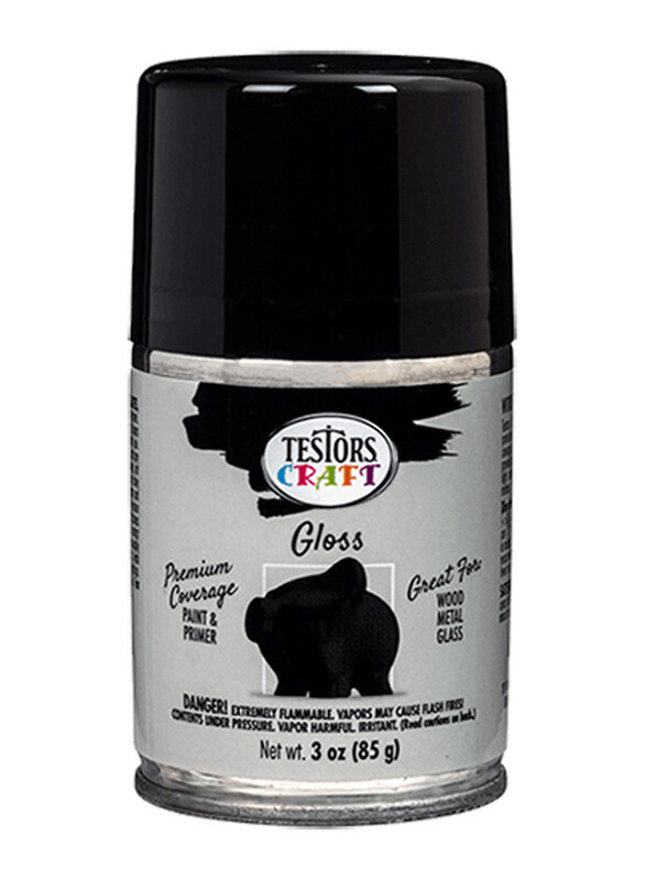 

Testors Craft Gloss Aerosols Paints, 3 Pack, Black Tie