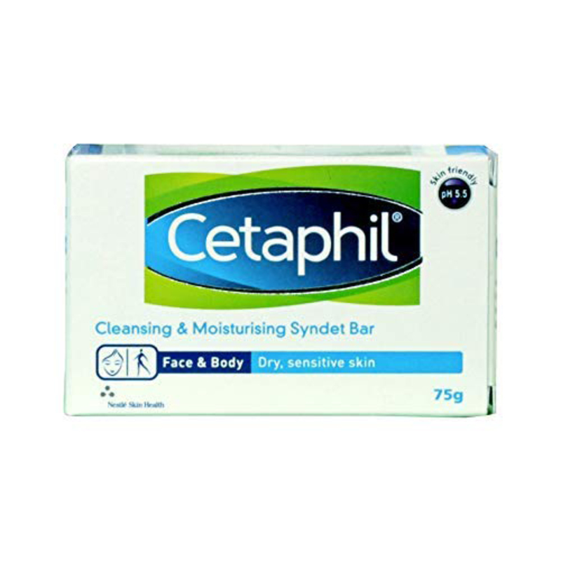 Cetaphil Moisturizing Lotion and Cleansing And Moisturising Syndet Bar Set, 2 Pieces