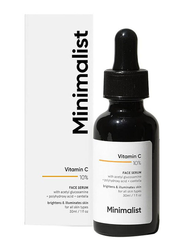 

Minimalist Highly Stable & Effective 10% Vitamin C Face Serum for Skin Brightening, 30 ml