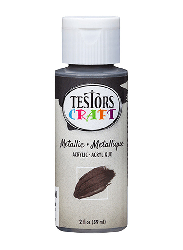 Testors Craft Acrylic Paint, 6 Pack, Metallic Graphite