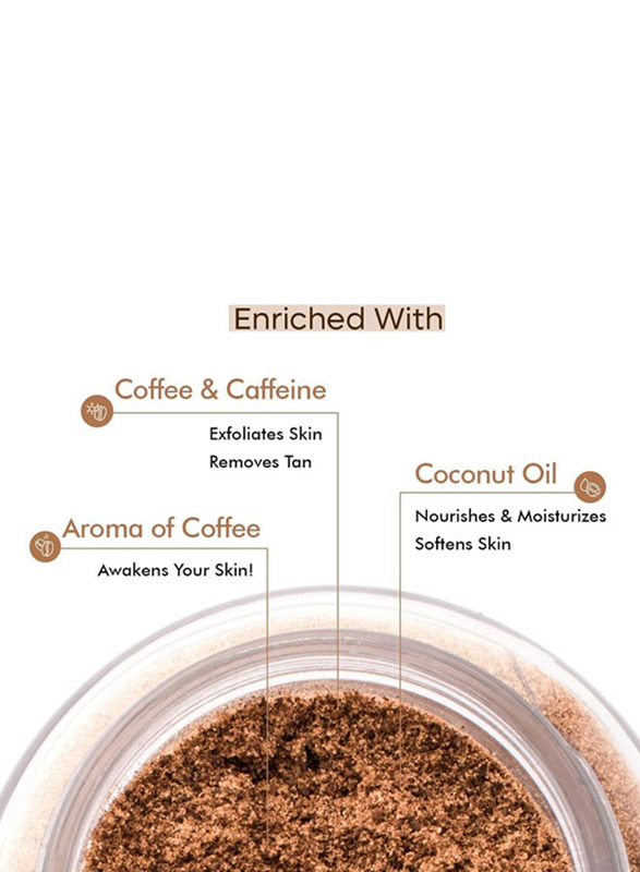 Mcaffeine Exfoliating Coffee Body Scrub for Tan Removal & Soft-Smooth Skin, 100gm