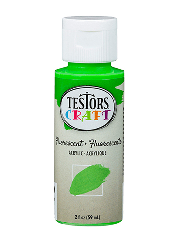 Testors Craft Acrylic Paint, 6 Pack, Fluorescent Green