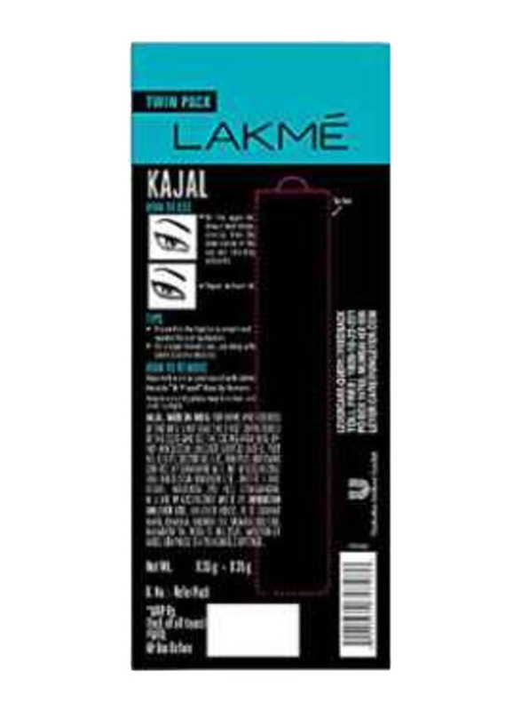 Lakme Eyeconic Kajal, 2 Pieces, Black