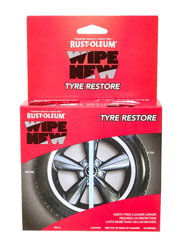 

Rust-Oleum 6-Pack Wipe New Tyre Restore Kit, 335790, Red