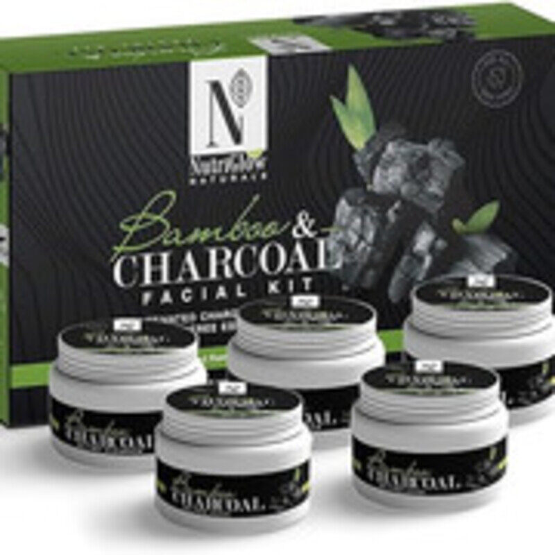 

NUTRIGLOW Natural's Bamboo & Charcoal Facial Kit For Deep Pore Cleanser