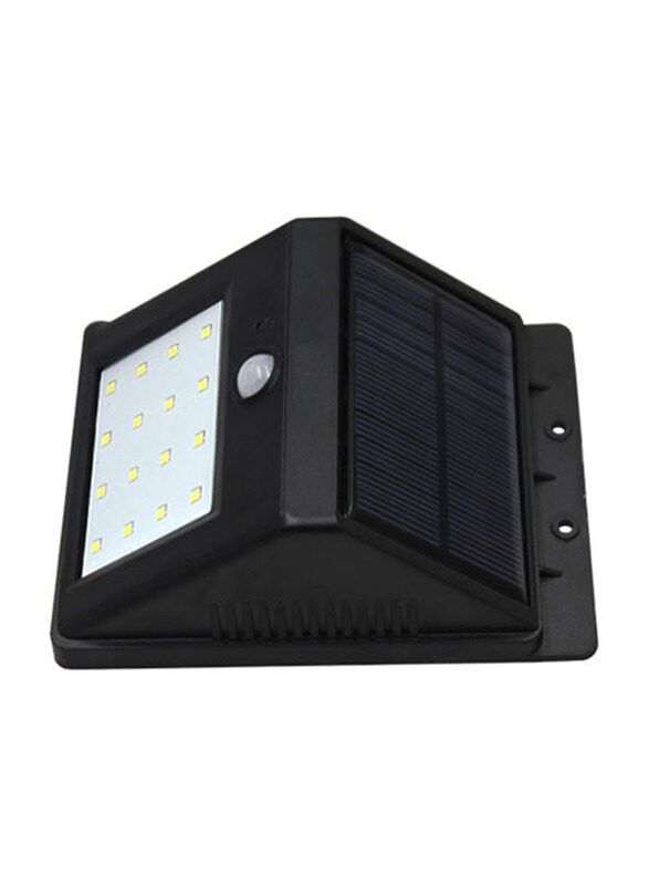 

Generic Bright Outdoor Solar Lights Motion Sensor Detector Wall Lamp, Black