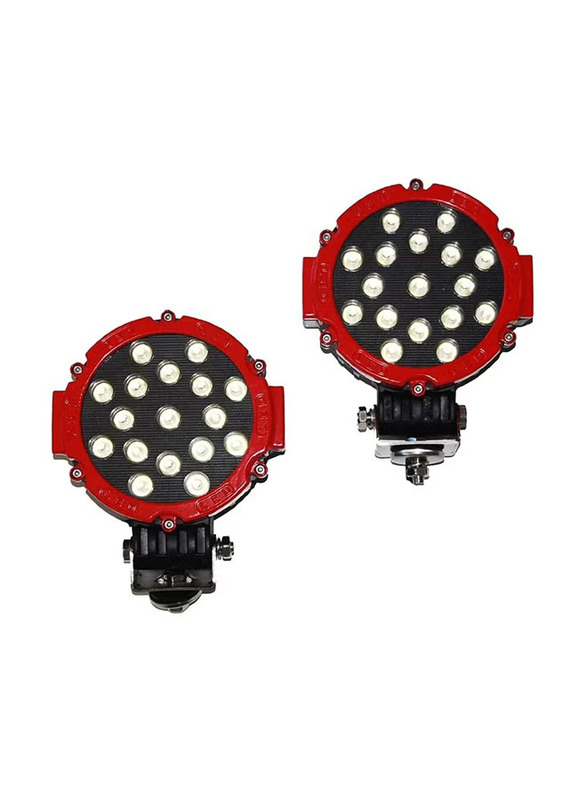 Toby's LED Spot Work Light For Jeep Wrangler, 9K, 2 Pieces