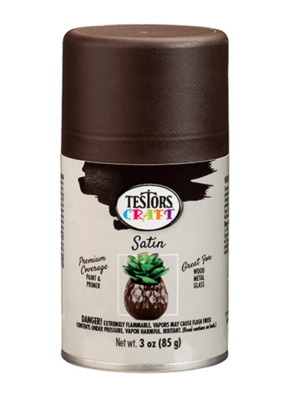 

Testors Craft Satin Aerosols Paints, 3 Pack, Woodland Brown