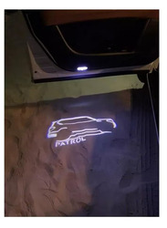 Car Door Projector Ghost Shadow Lamp Welcome light For Nissan Patrol Y62 2010 2011 2012 2013 2014 2015 2016 2017 2018 2019 2020 2021 2022 Model, 2 Pieces, Multicolour