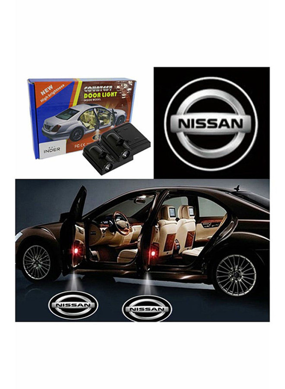 Inder LED Car Door Nissan Logo Projector Shadow Light Set, 2 Pieces