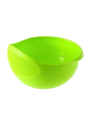 Plastic Rice Wash Strainer, Green