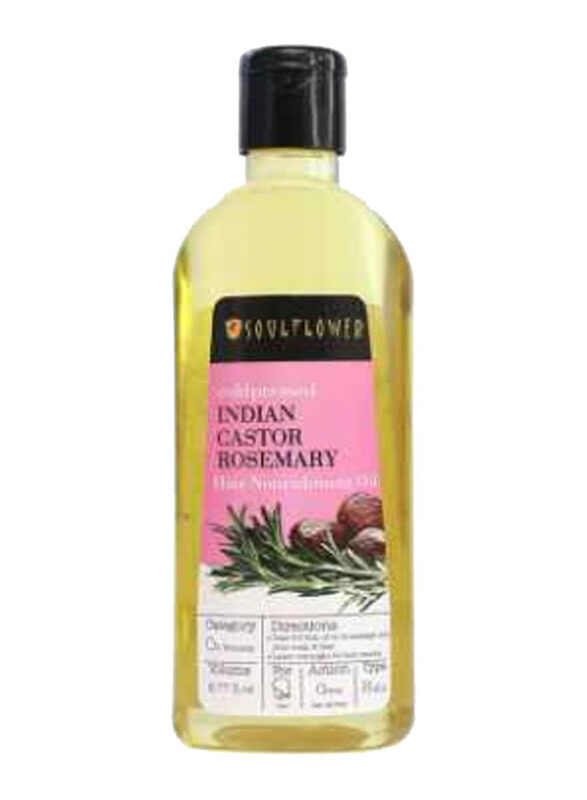 

Soulflower Castor & Rosemary Hair Nourishment Oil, 200ml