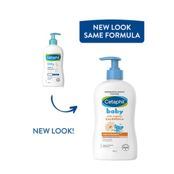 Cetaphil 2 x 400ml Baby Wash & Shampoo with Organic Calendula