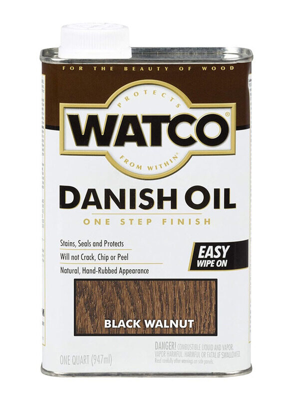 

Rust-Oleum Watco Danish Oil Wood Finish, 6 x 947ml, Black Walnut