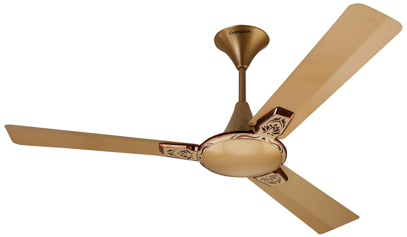 

Crompton 48-Inch Aura 2 Prime Antidust 3D Lotus Design 1200mm Ceiling Fan, CFPRAU2LT48BKZAD1S, Birken