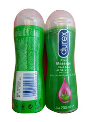 Durex Play Massage 2 In 1 Soothing Aloe Vera Lubricant Assorted, 200ml