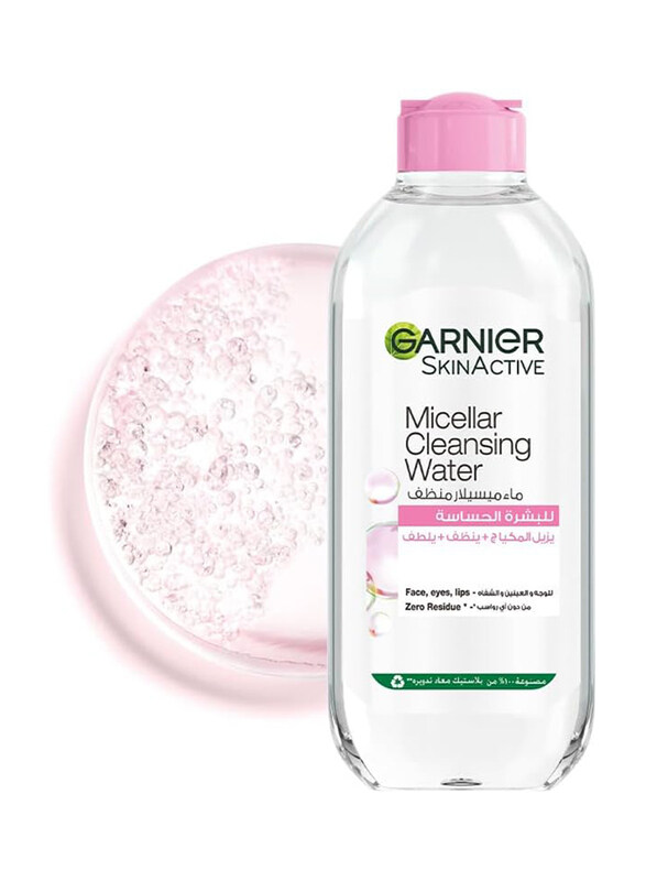 

Garnier Skin Active Micellar Water Classic Makeup Remover, 400ml, Clear