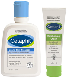 Cetaphil Gentle Skin Cleanser and Moisturising Cream Set, 2 Pieces