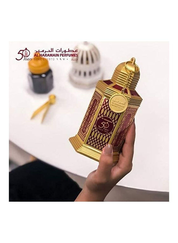 Al Haramain 50 Years Oudh Ma'al Attar, 90g, Multicolour