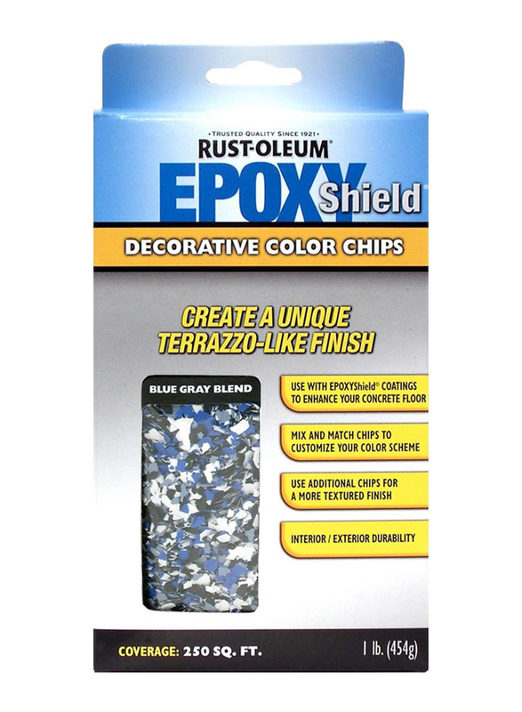 Rust-Oleum Epoxy Misc Chips, 454g, Blue/Grey