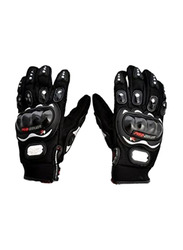 Probiker Full Racing Motorcycle Gloves, Medium, PROBK03, Black