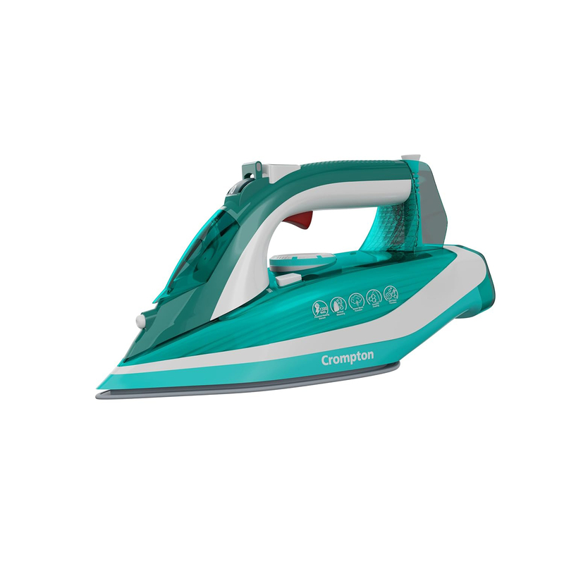 Crompton 200ml Water Tank Fabrimagic Plus Steam Iron with Upto 13g /min Steam Output and Teflon Coating Soleplate, 1380W, Multicolour