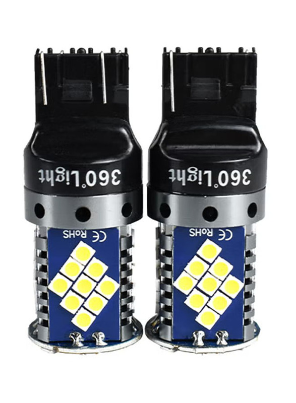 Conpex 2V T20 7443 LED Signal Light Turnal Indicator for Car 48SMD, V61-H1, 2 Pieces, Multicolour