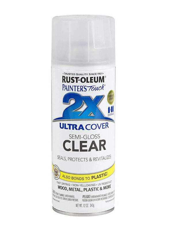

Rust-oleum 2x Ultra Cover Spray, 12oz, Semi-Gloss Clear