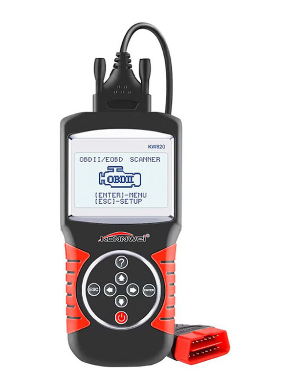 

Konnwei OBD2 EOBD Car Diagnostic Code Reader, Black/Red