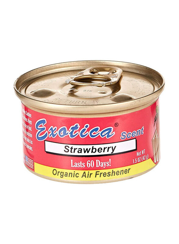 

Exotica Strawberry Car Air Fresheners Round Can, Multicolour
