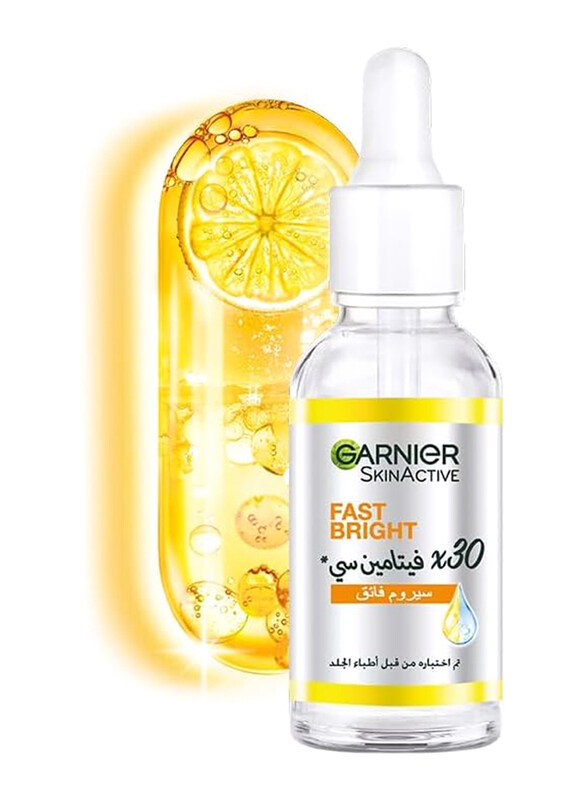 

Garnier Skinactive Fast Bright 30x Vitamin C Face Serum, 30ml