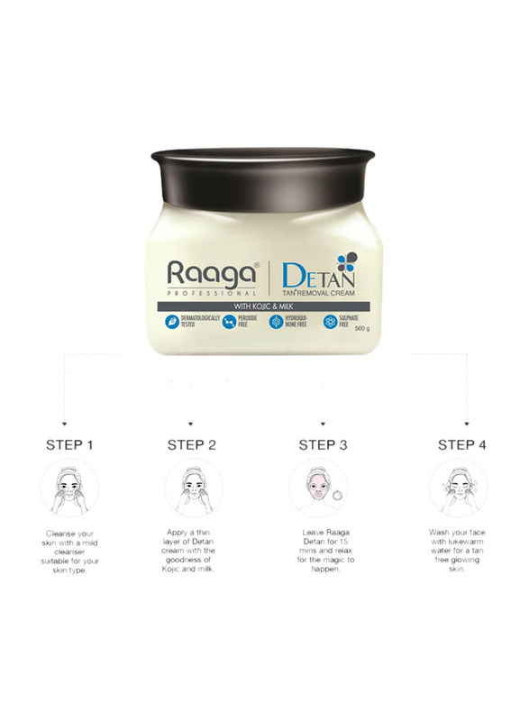 Raaga Professional De Tan with Kojic & Milk, 500gm