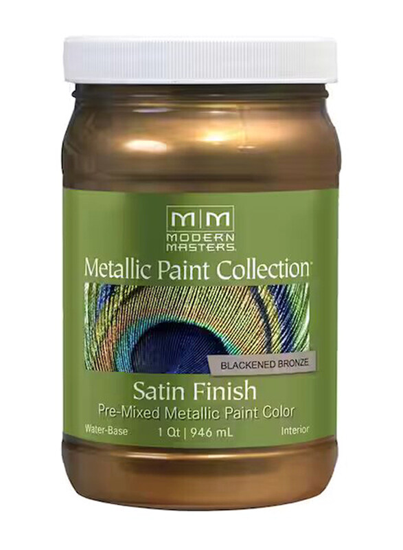 

Modern Masters Water-Based Satin Metallic Interior Paint, 946ml, Bronze