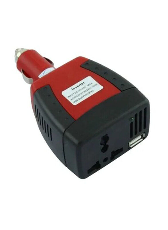 

Generic Portable Car Power Inverter, Black/Red