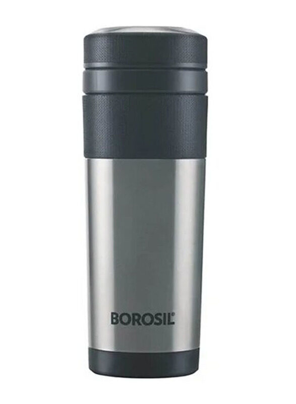 

Borosil Stainless Steel Vacuum Travelmate Mug, 350ml, Black