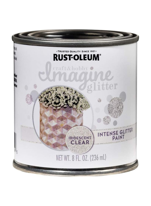 

Rust-oleum Imagine Intense Glitter Paint, 4 x 8oz, Iridescent Clear