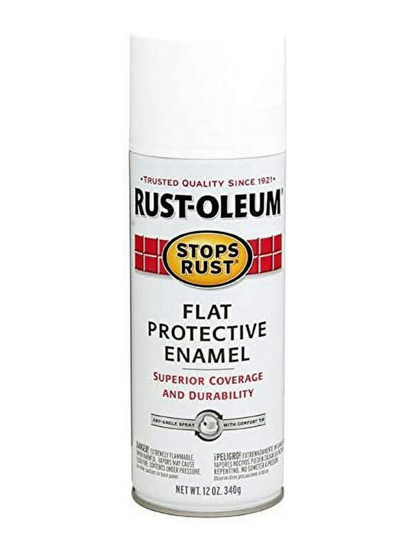 

Rust-Oleum Stops Rust Flat Protective Enamel Spray Paint, 6 x 12oz, White