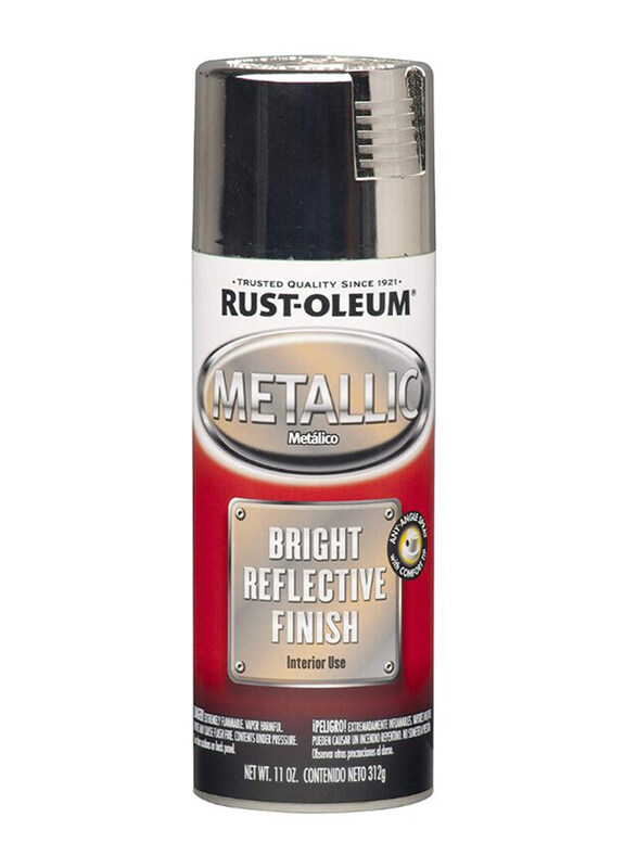 

Rust-Oleum Metallic Bright Reflective Finish, 11oz, Metallic Chrome Gloss