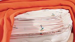 Yatas Queen Size Wave Pique Set Of 3 Includes Cover set, Pique, Pillow Case Super Elegant Design