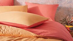 Yatas King Size Noah Rnf Duvet Cover Set (Orange - Vermilion