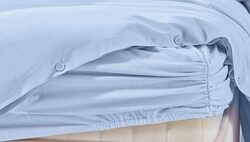 Yatas Queen Size Pure Rnf Washed Duvet Cover Set 100% Cotton (Indigo, Queen)