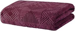 Queen Size Nova Emboss Blanket - Cherry