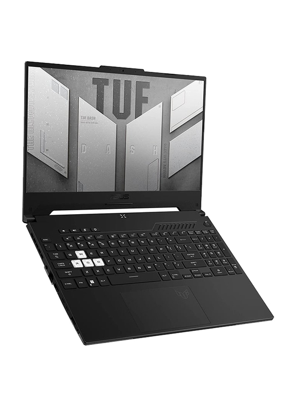 Asus Tuf Dash FX517Z Gaming Laptop, 15.6" FHD Display, Intel Core i7-12650H 12th Gen, 512GB PCIe SSD, 16GB RAM, 8GB NVidia RTX 3070 Graphics, EN KB, WIN 11 Home, 90NR0AV3-M001V0, Black, Int Ver