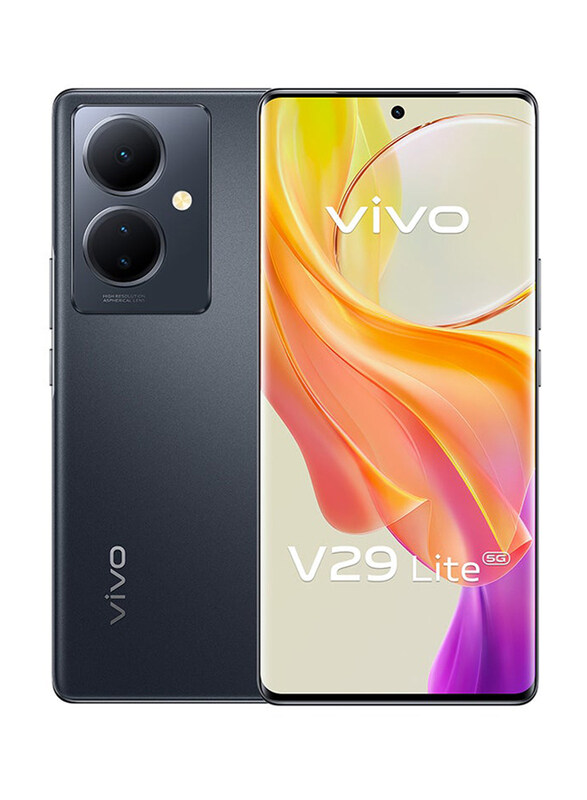 

Vivo V29 Lite 256GB Black, 12GB RAM, 5G, Dual Sim Smartphone, Middle East Version