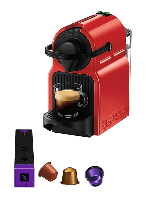 

Nespresso Inissia C40 Red Coffee Machine, UAE Version, Red