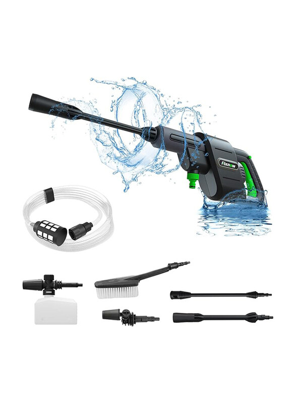 

Fixnow Fix now 300E Cordless Pressure Washer 30 Bar Portable Cordless Washer Cleaner, Black