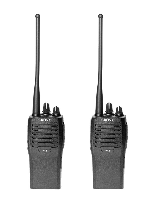 

Crony P12 2-Piece Wireless Two Way Radio Walkie Talkie, Black