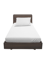 Hometex Design Percale Flat Sheet Set, 1 Flat Sheet + 1 Pillow Cases, Single, White