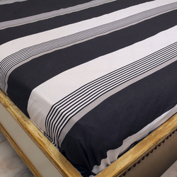 Hometex Design Jouc Printed 100% Cotton Flat Sheet Set, 1 Flat Sheet + 2 Pillow Cases, King, Multicolour