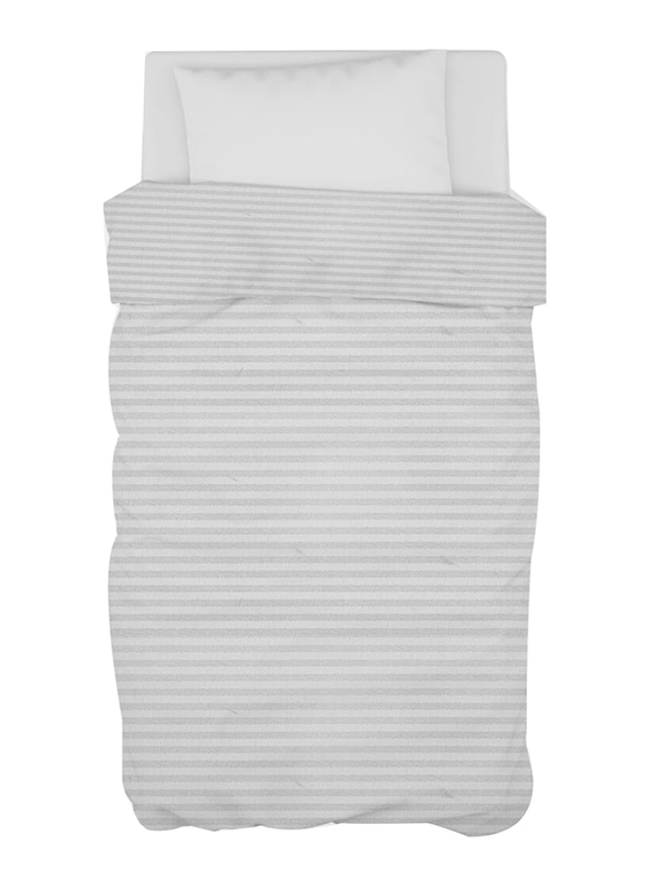 Hometex Design Percale Duvet Cover Set, 1 Duvet Cover + 1 Pillow Case, Single, Optical White